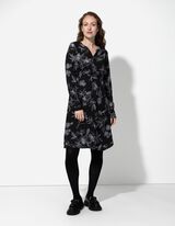 Umstandskleid - Tunnelzug am Saum - schwarz