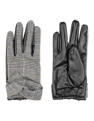 Damen Handschuhe mit Glencheck-Design