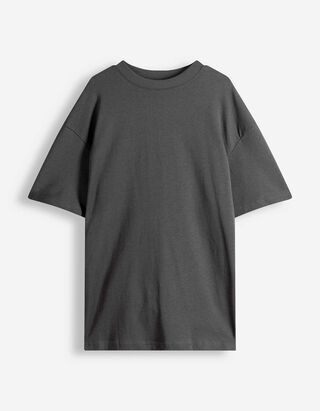 T-Shirt - Oversized Fit - dunkelgrau