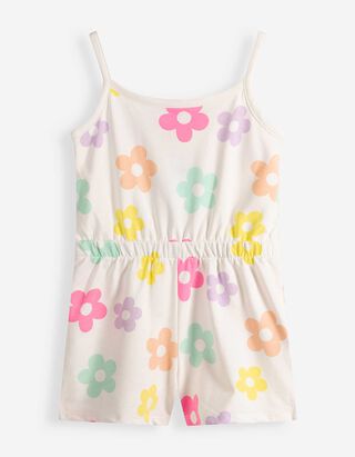 Jumpsuit - Allover-Print - Off-White