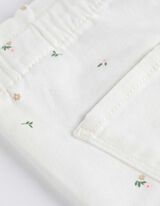 Pantalone - Šareni print - bela