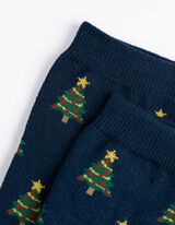 Socken - Christmas - dunkelblau