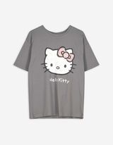 T-Shirt - Frontprint - grau