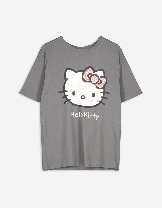 T-Shirt - Frontprint - grau