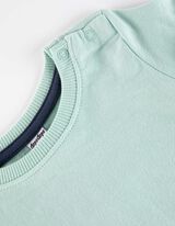 Komplet majice in žabic - Potisk - svetlo zelena