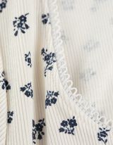 Langarmshirt - Zierborte - weiß