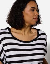 T-shirt - Rayures - noir