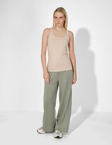 Top - Stretchanteil - wei&szlig;