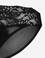 Damen Slip - Spitzenbesatz