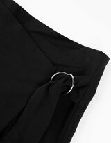 Skort - Viskose-Mix - schwarz