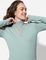 Langarmshirt - Umstandsmode - grün