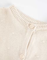 Giacca in maglia - Estremit&agrave; arrotolate - beige