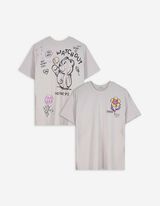T-shirt - Print all-over - beige