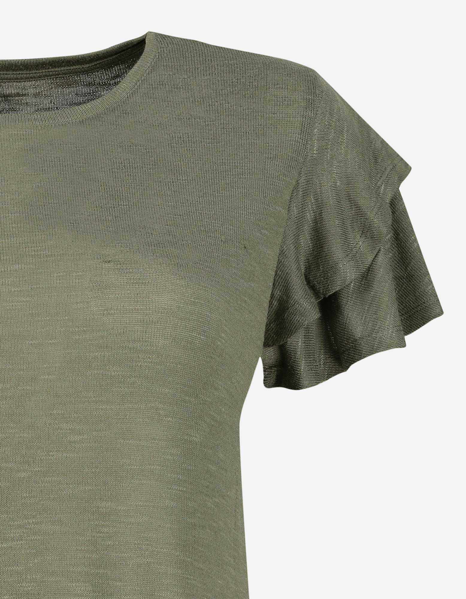 T-shirt - Teneur en viscose - Vert fonc&eacute;