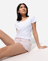 Pyžamov&eacute; &scaron;ortky - Celoplo&scaron;n&aacute; potlač - fialovy