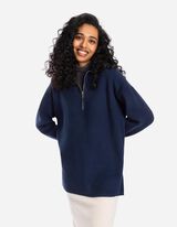 Pulover - Patentni zatvarač - tamno plava