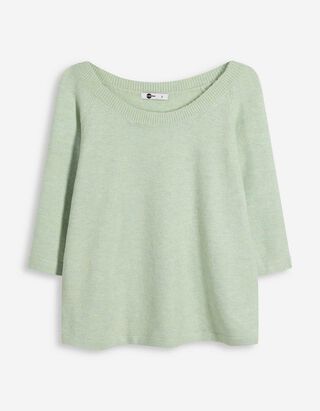 Pullover - Feinstrick - hellgrün