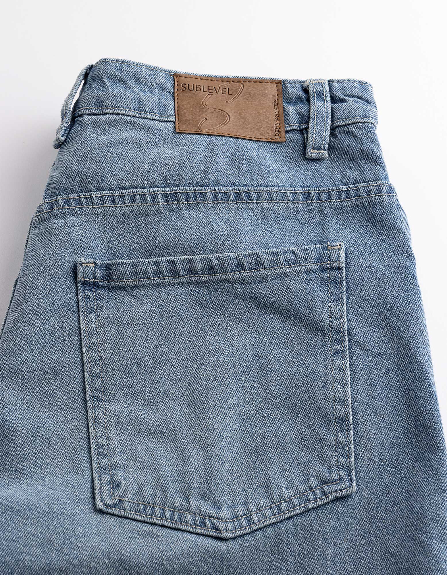 Jeansshorts - Hellblau
