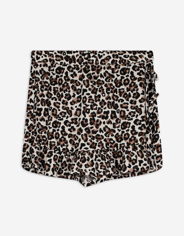 Skort - Luipaardprint - wit