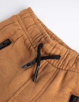 Jogger pants - Tekstprint - lichtbruin