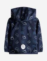 Softshelljacke - Allover-Print - dunkelblau