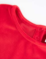 Šaty - Pásek s drukem - cervena