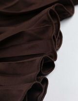 Gonna a pieghe -  Pieghe - marrone scuro