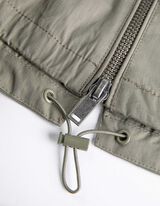 Parka - Baumwoll-Mix - dunkelgr&uuml;n