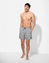 Badehose - einfarbig - hellgrau