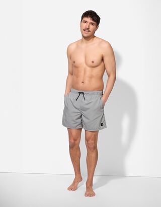 Badehose - einfarbig - hellgrau