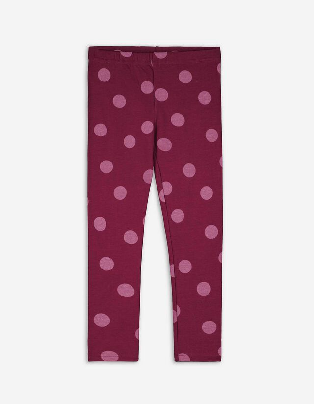 Leggings - Allover-Muster - rot