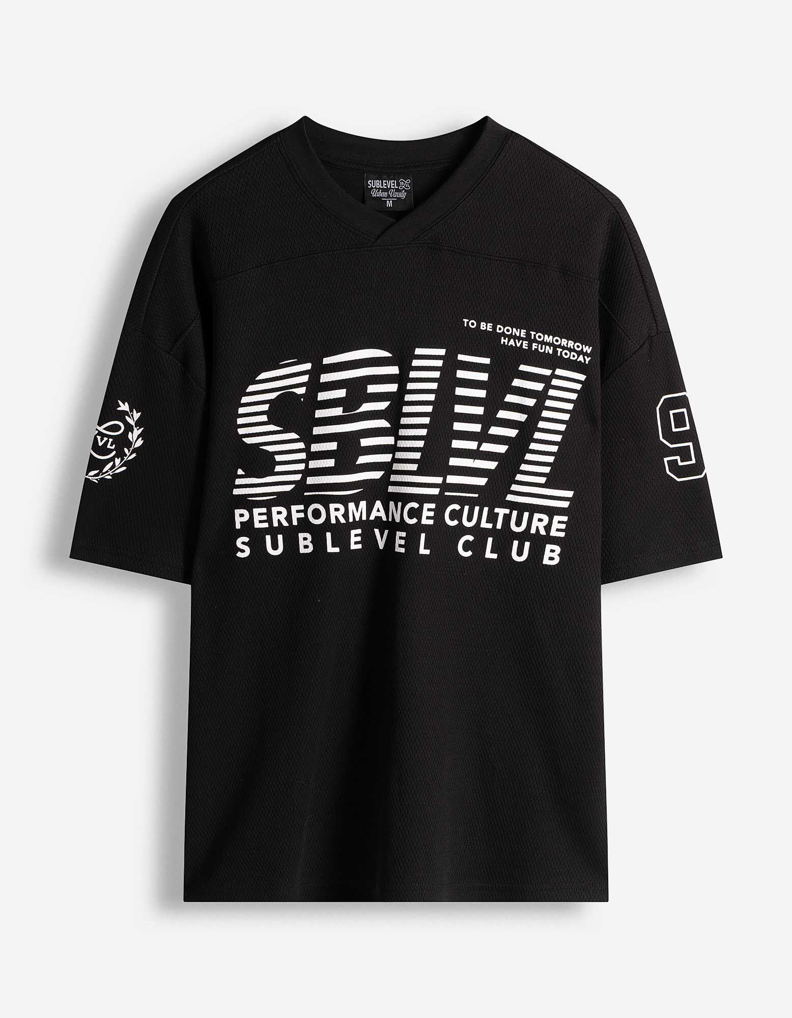 T-Shirt - V-Ausschnitt - schwarz