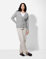 Vesta - Našiveni džepovi - siva