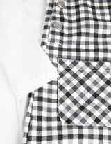 Marškinėlių ilgomis rankovėmis ir šliaužtinukų rinkinys - Kelio ilgis - baltas