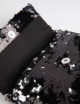 Clutch - Paillettenbesatz - schwarz
