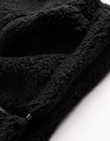 Sweatvest - Teddy - Zwart
