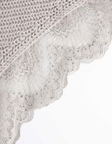 Pul&oacute;ver - Csipker&aacute;t&eacute;ttel - vilagos szurke