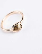 Pierścionek - 5 szt. w opakowaniu - zloty