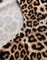 T-Shirt - Leopardenmuster - Beige