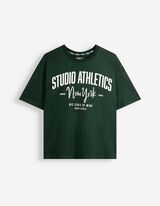 T-shirt - Katoen - Kaki