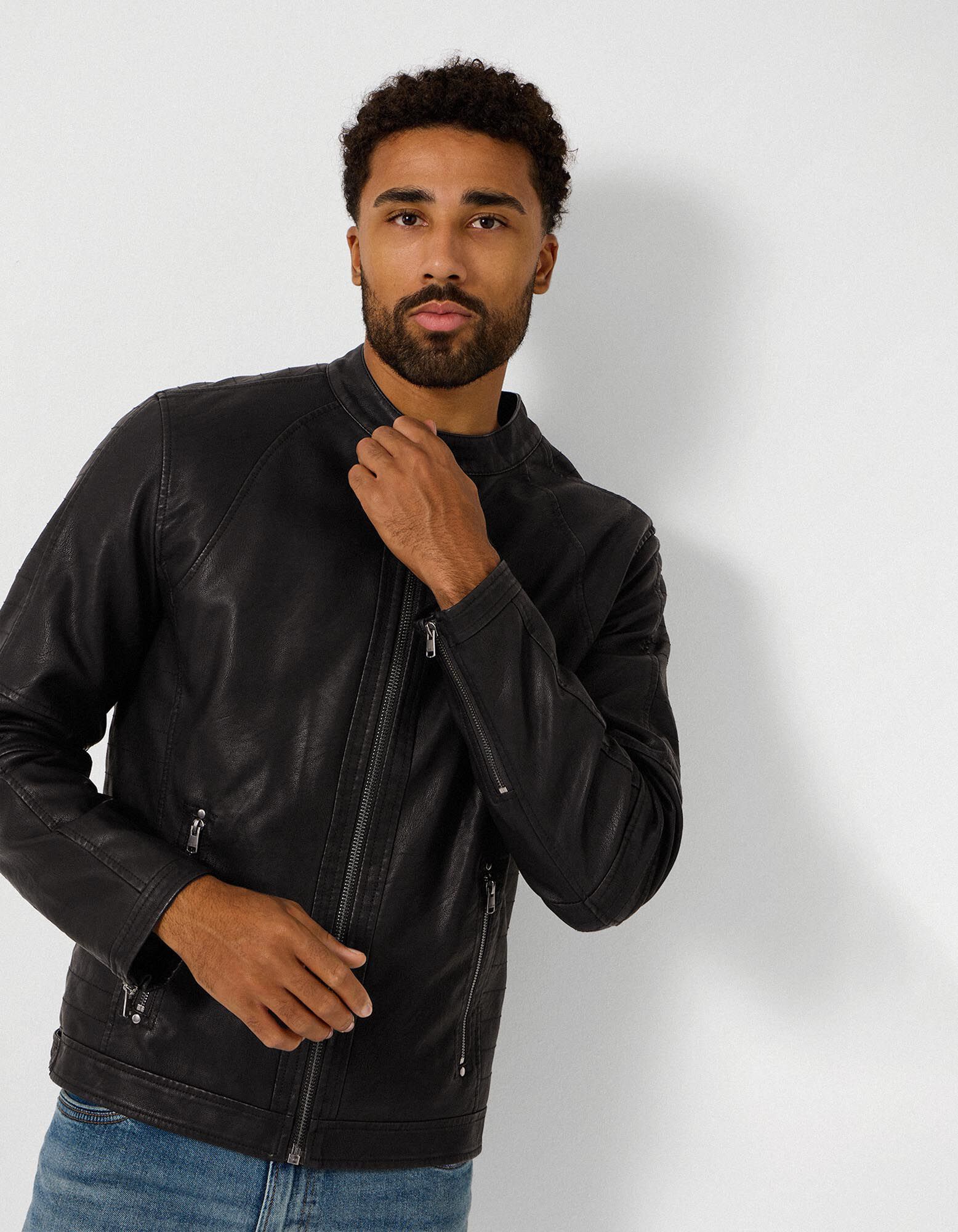 Jacke - PU - Schwarz