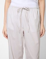 Pyjamahose - Streifen - beige