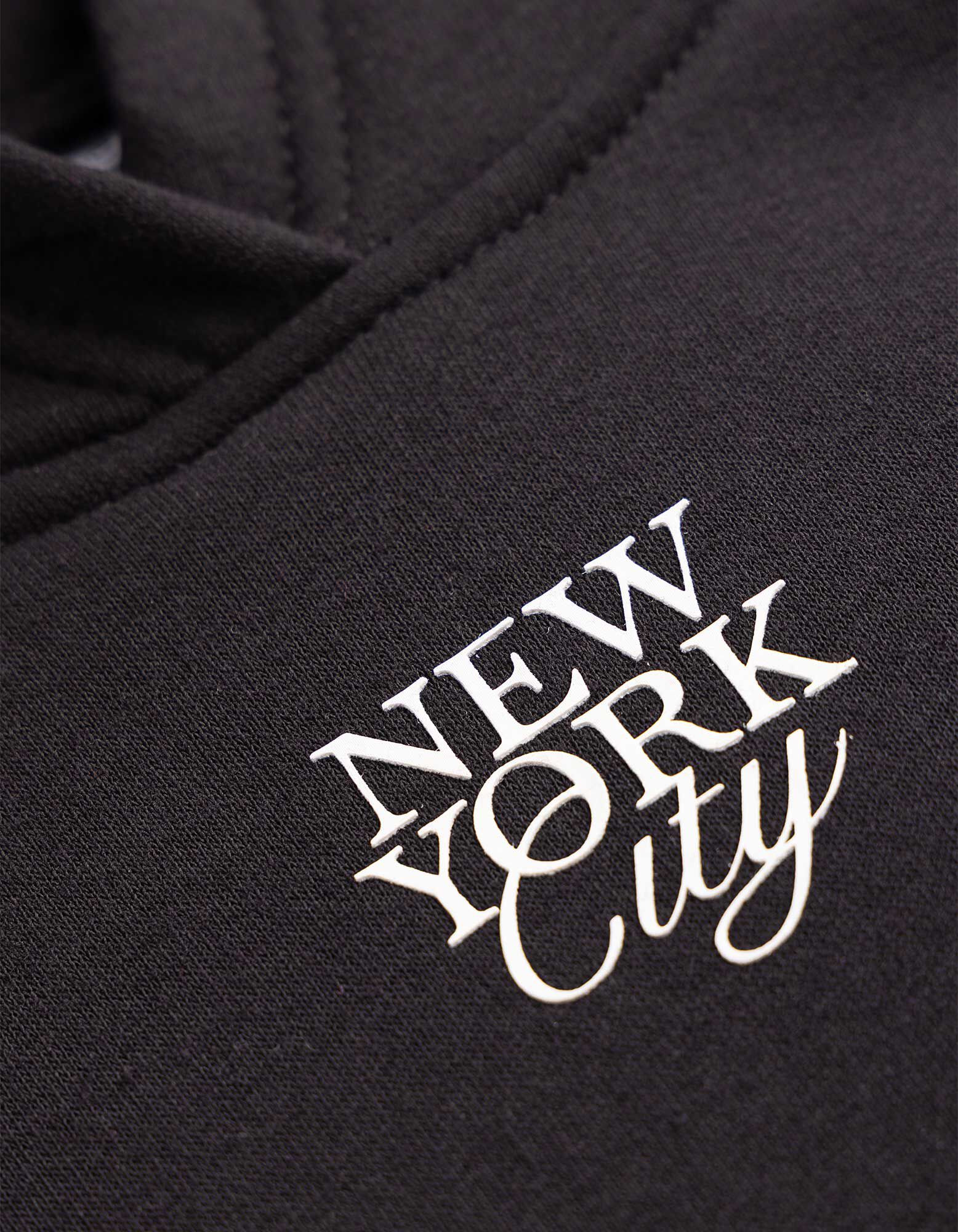 Hoodie - Print - Schwarz