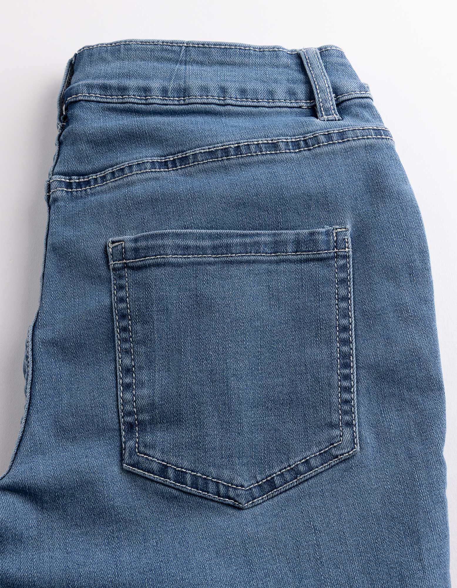 Pantacourt - Coupe Skinny Fit - Bleu