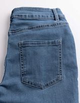 Pantacourt - Coupe Skinny Fit - Bleu