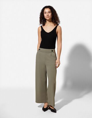 Hose - Elastischer Verschluss - gr&uuml;n