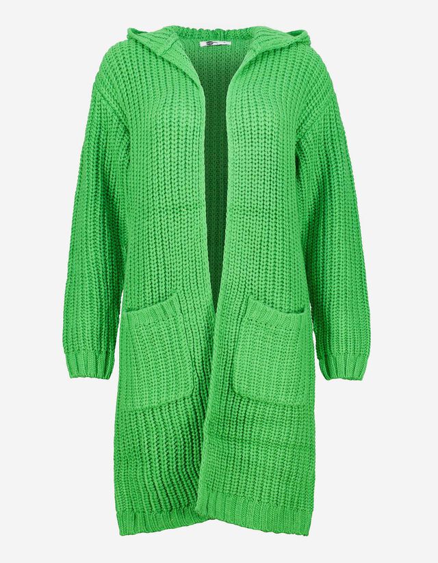 Longcardigan - Kapuze