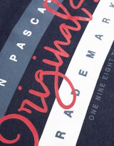 Hoodie - Vooropdruk - donkerblauw