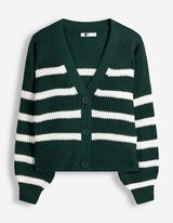 Strickjacke - Strick - Dunkelgr&uuml;n