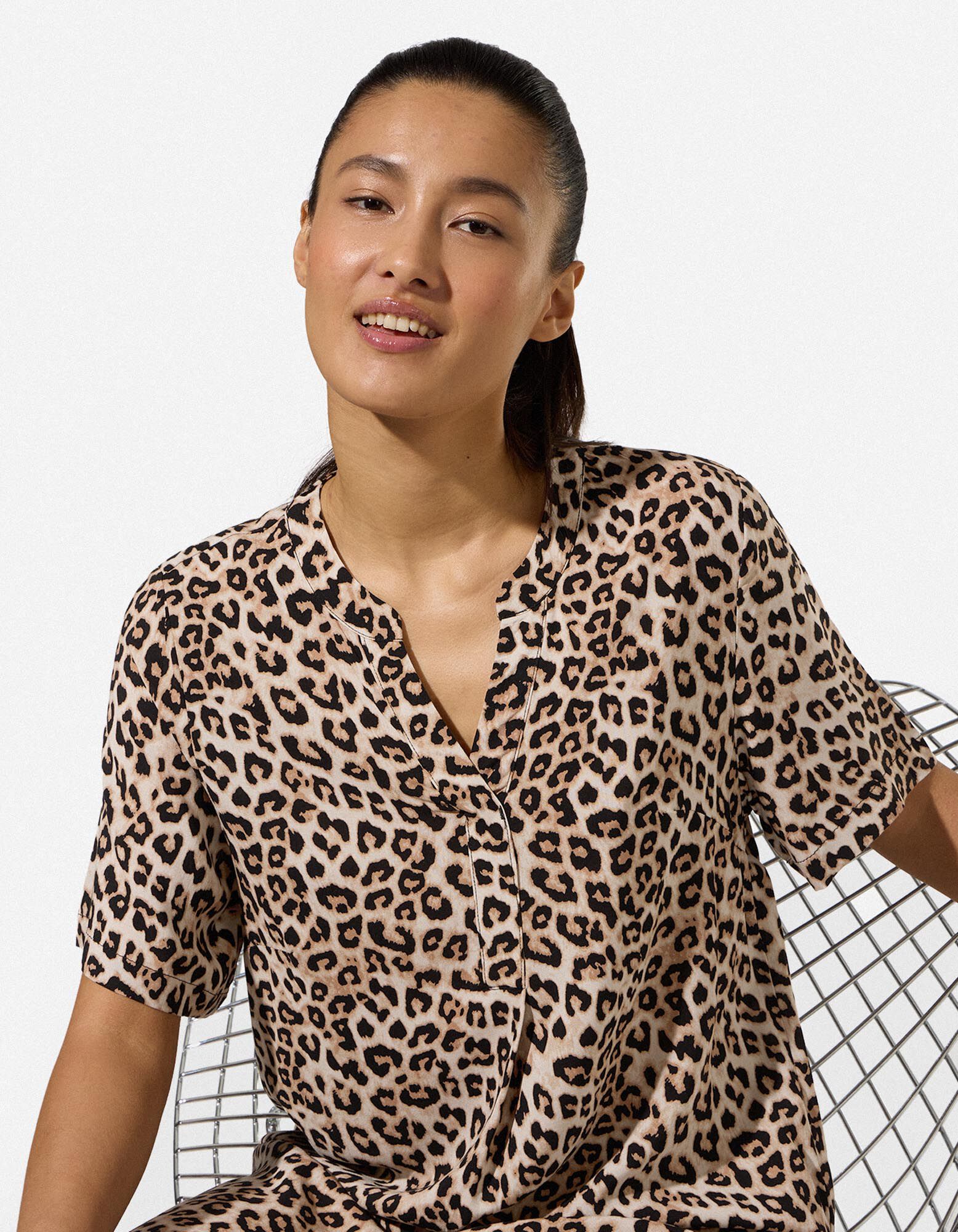 Jurk - Print all-over - Beige